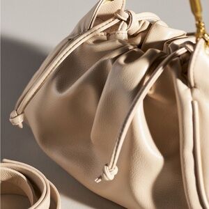 Super Cute Anthropologie Faux Leather Scrunch Bag - new with tag!